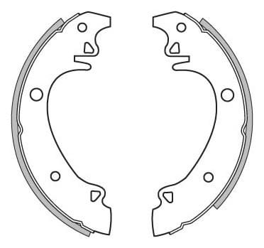 BRAKE SHOES AXLE SET (4)