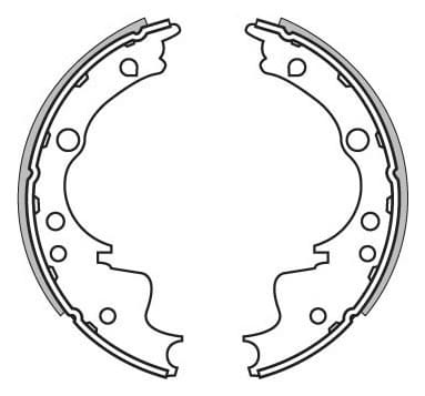 BRAKE SHOES AXLE SET (4)