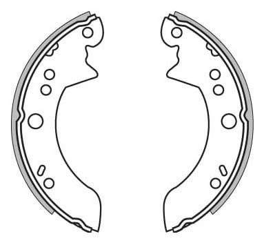 BRAKE SHOES AXLE SET (4)