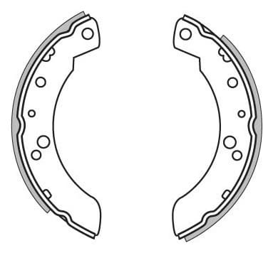 BRAKE SHOES AXLE SET (4)