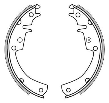 BRAKE SHOES AXLE SET (4)