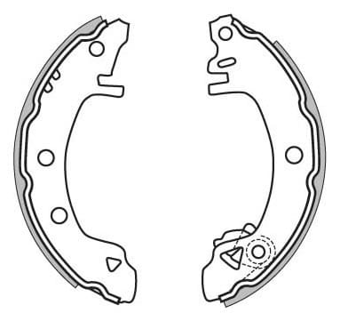 BRAKE SHOES AXLE SET (4)