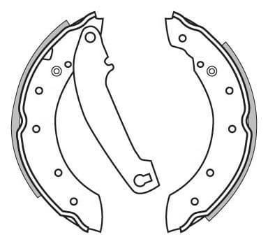BRAKE SHOES AXLE SET (4)