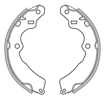 BRAKE SHOES AXLE SET (4)