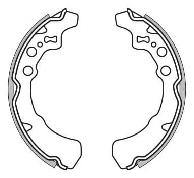 BRAKE SHOES AXLE SET (4)