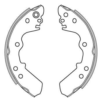 BRAKE SHOES AXLE SET (4)