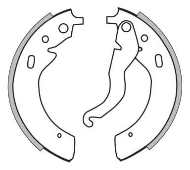 BRAKE SHOES AXLE SET (4)