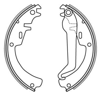 BRAKE SHOES AXLE SET (4)