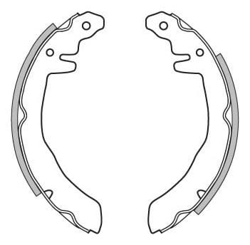 BRAKE SHOES AXLE SET (4)