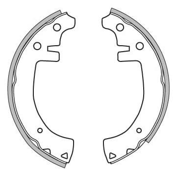 BRAKE SHOES AXLE SET (4)