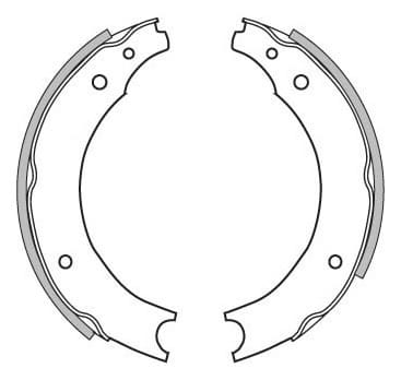 BRAKE SHOES AXLE SET (4)