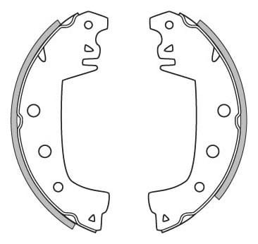 BRAKE SHOES AXLE SET (4)