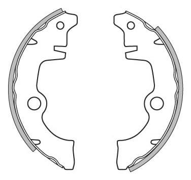 BRAKE SHOES AXLE SET (4)