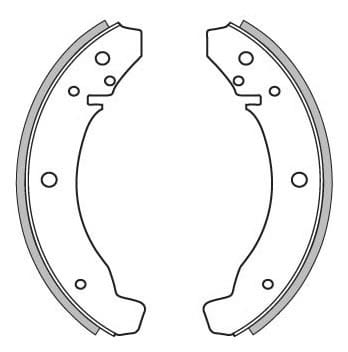 BRAKE SHOES AXLE SET (4)