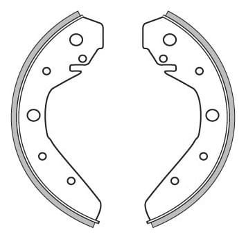 BRAKE SHOES AXLE SET (4)