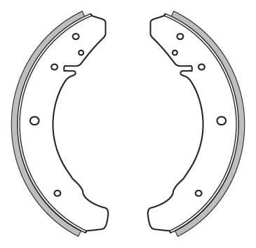 BRAKE SHOES AXLE SET (4)