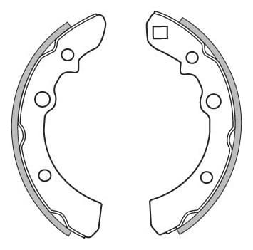 BRAKE SHOES AXLE SET (4)