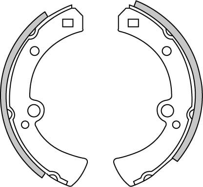BRAKE SHOES AXLE SET (4)