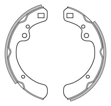 BRAKE SHOES AXLE SET (4)