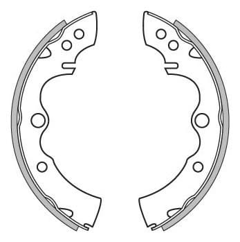 BRAKE SHOES AXLE SET (4)