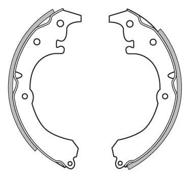 BRAKE SHOES AXLE SET (4)