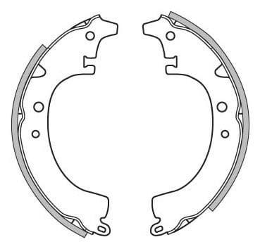 BRAKE SHOES AXLE SET (4)