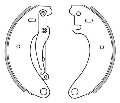 BRAKE SHOES AXLE SET (4)