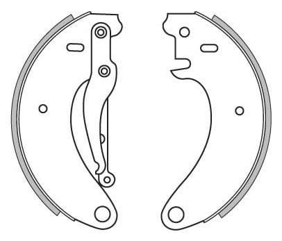 BRAKE SHOES AXLE SET (4)