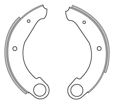BRAKE SHOES AXLE SET (4)