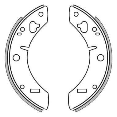 BRAKE SHOES AXLE SET (4)