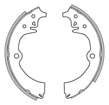BRAKE SHOES AXLE SET (4)