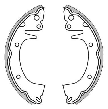 BRAKE SHOES AXLE SET (4)