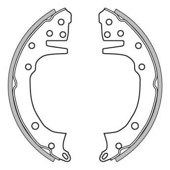 BRAKE SHOES AXLE SET (4)