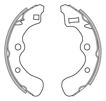 BRAKE SHOES AXLE SET (4)