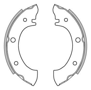 BRAKE SHOES AXLE SET (4)
