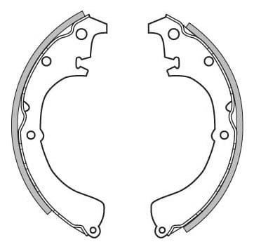 BRAKE SHOES AXLE SET (4)