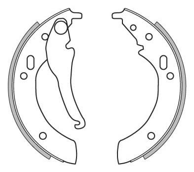 BRAKE SHOES AXLE SET (4)