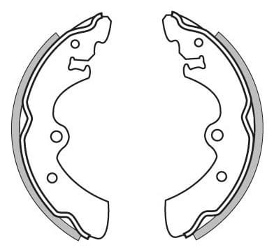 BRAKE SHOES AXLE SET (4)