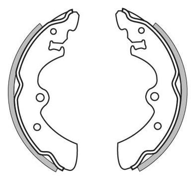 BRAKE SHOES AXLE SET (4)