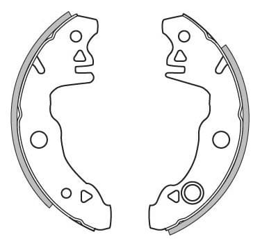 BRAKE SHOES AXLE SET (4)