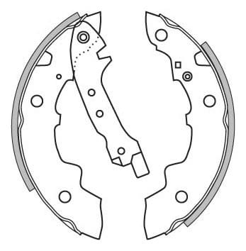 BRAKE SHOES AXLE SET (4)