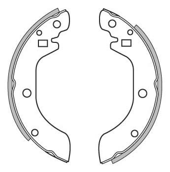 BRAKE SHOES AXLE SET (4)