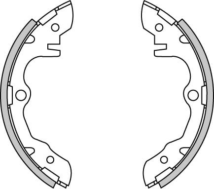 BRAKE SHOES AXLE SET (4)