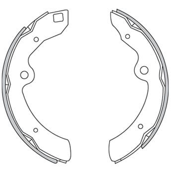 BRAKE SHOES AXLE SET (4)