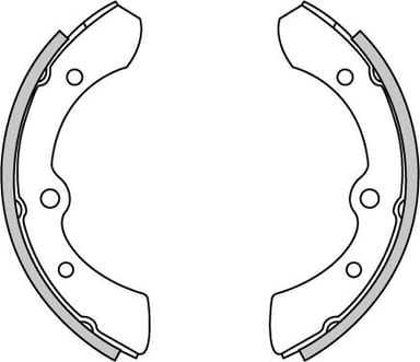 BRAKE SHOES AXLE SET (4)