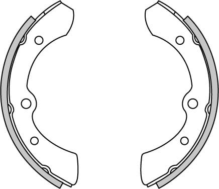 BRAKE SHOES AXLE SET (4)