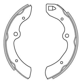 BRAKE SHOES AXLE SET (4)