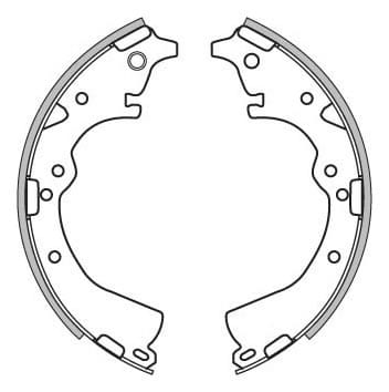 BRAKE SHOES AXLE SET (4)