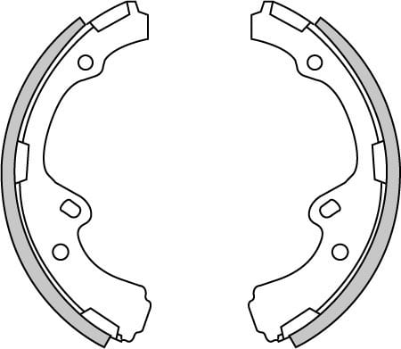 BRAKE SHOES AXLE SET (4)