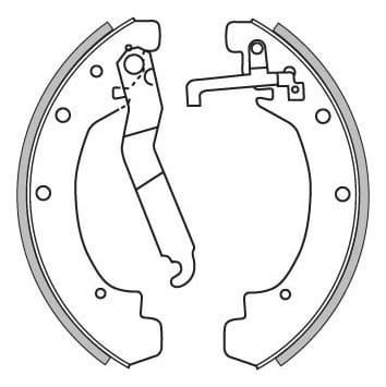 BRAKE SHOES AXLE SET (4)